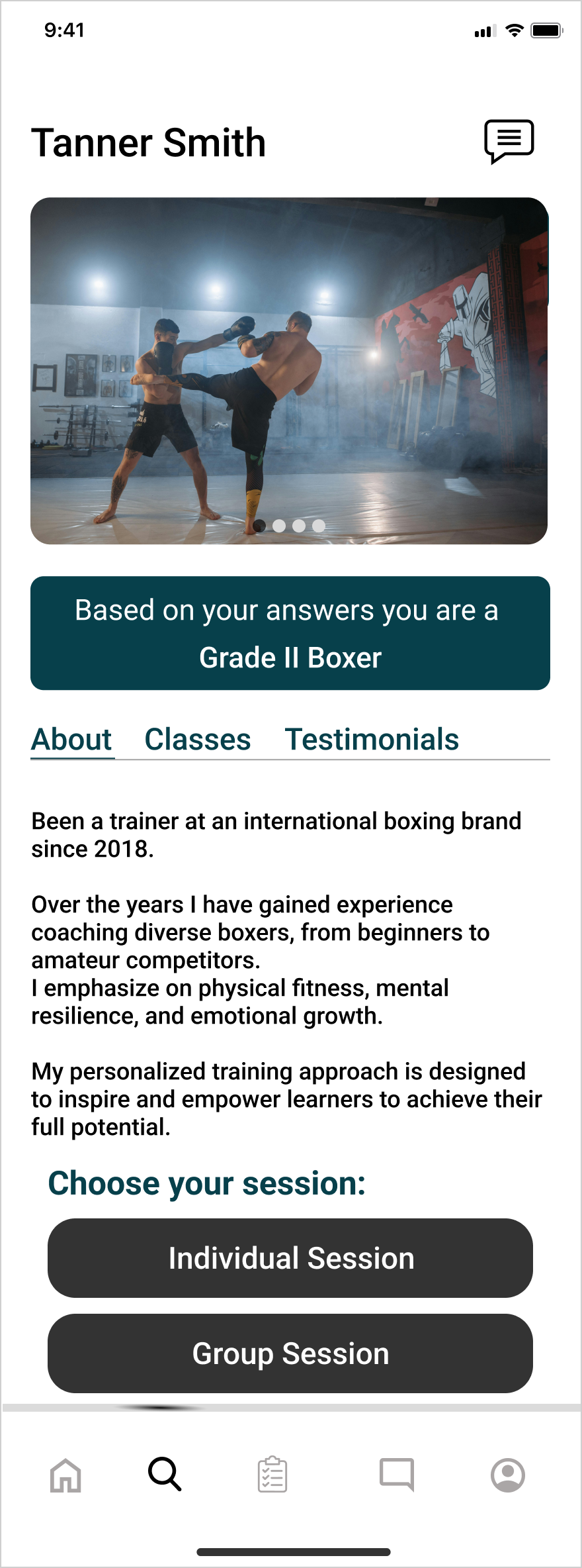 Old coach profile