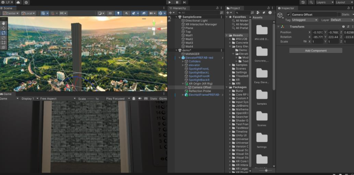 Unity development environment